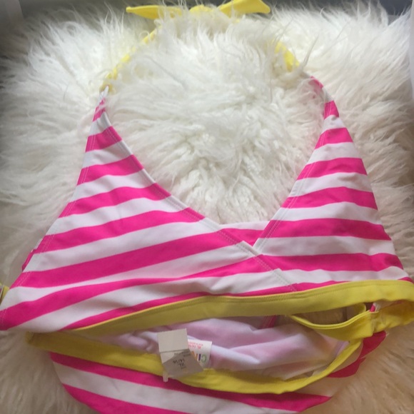 Target Swim Pink And White Striped Girls Bikini Nwt Xl Poshmark
